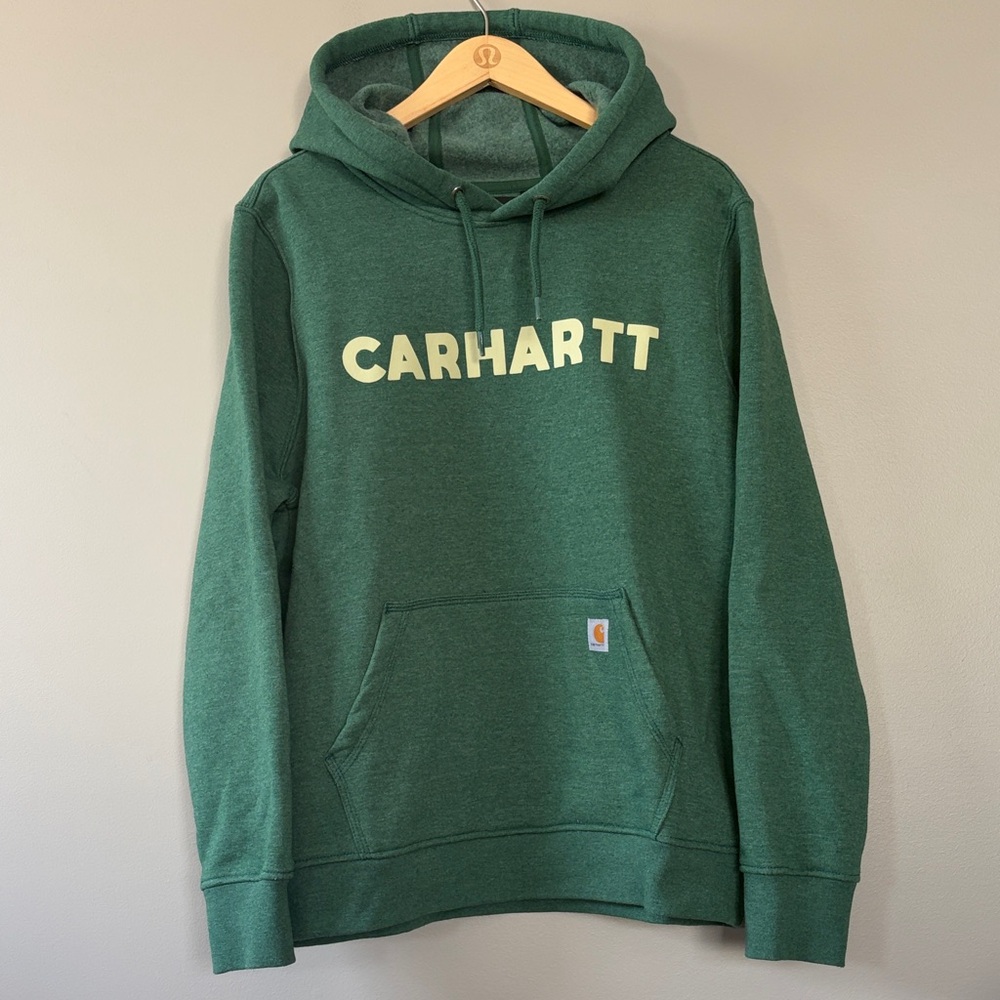NWOT Carhartt Relaxed Fit Hoodie Sweatshirt Size XL Heathered Green